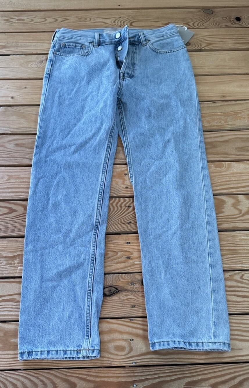 Everlane NWT Women’s The Rigid Slouch Relaxed Straight Jeans Size 25 Blue RTR